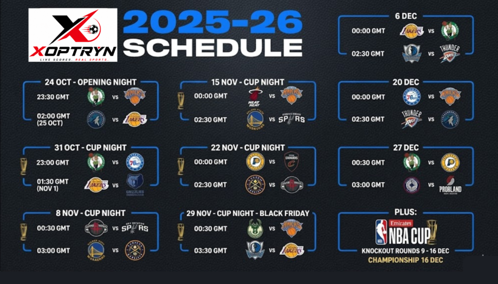 NBA Schedule Today: Games, Times & TV Channels
